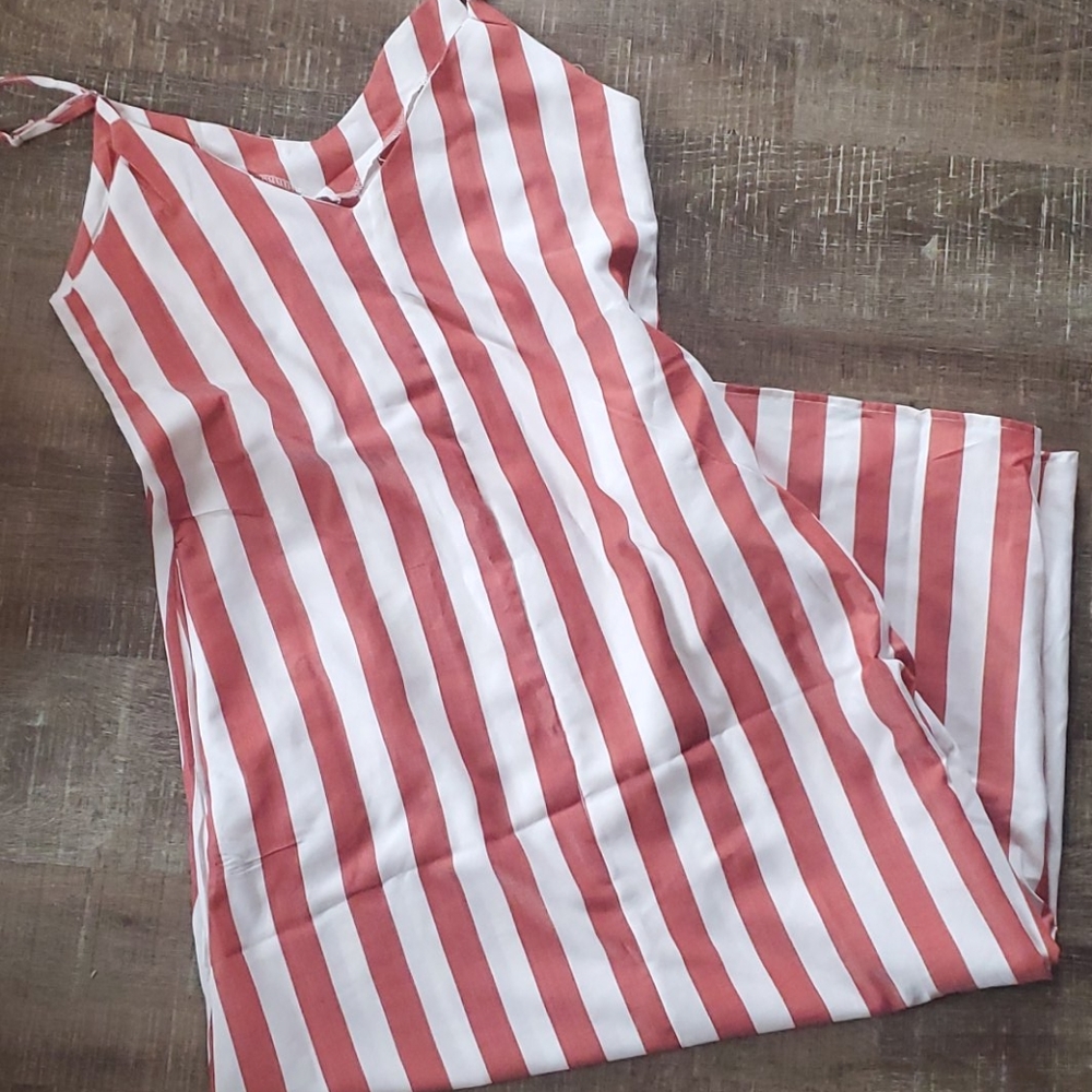Red & white dress